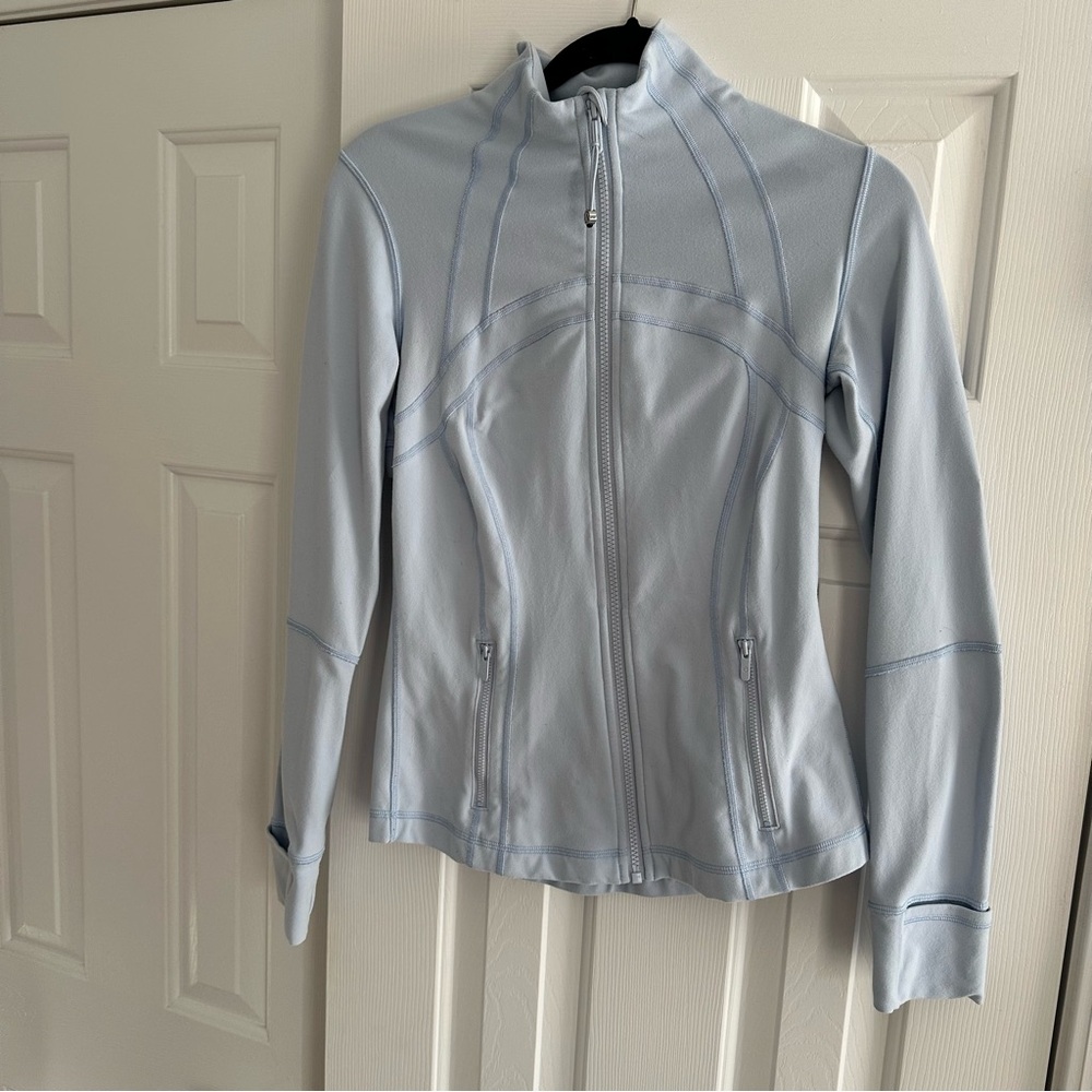 Lululemon Athletica Blue Utility Jacket with High Collar